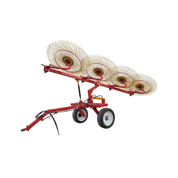 ट्रयाक्टर को लागी घास rake